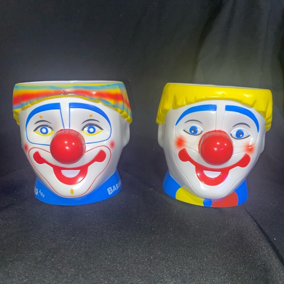 🤡Clown mugs,Barnum and Bailey,plastic,have only been used as decoration, 🤡 - Picture 13 of 14